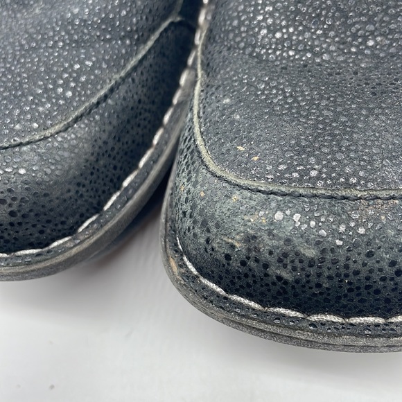 Alegria Black Pebbled Mules - Clogs leather Sz 39 - Picture 9 of 9